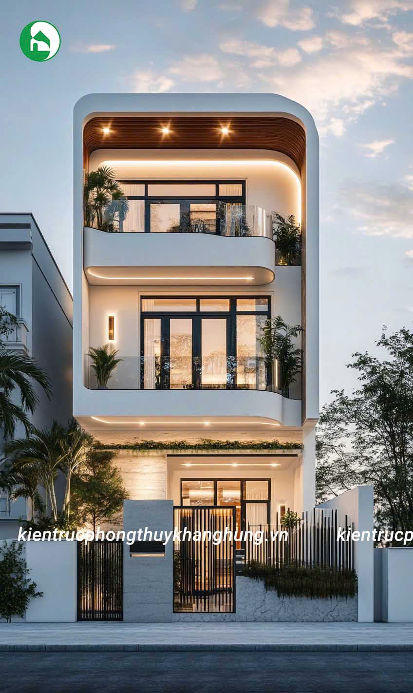 Mẫu nhà ống đẹp với kiểu tạo hình mới lạ