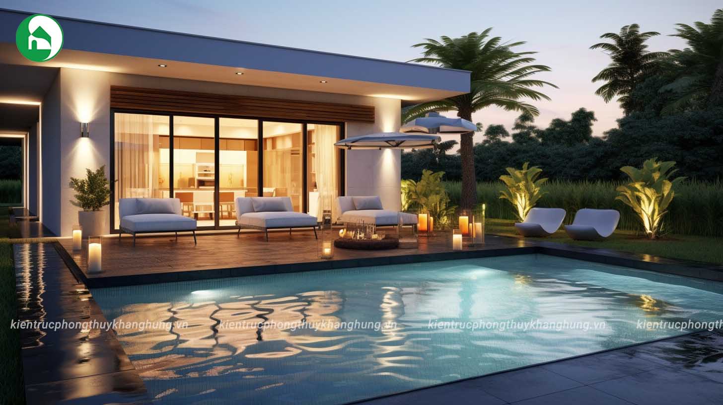 Thiết kế villa 1 tầng sân vườn, đón không khí trong lành.