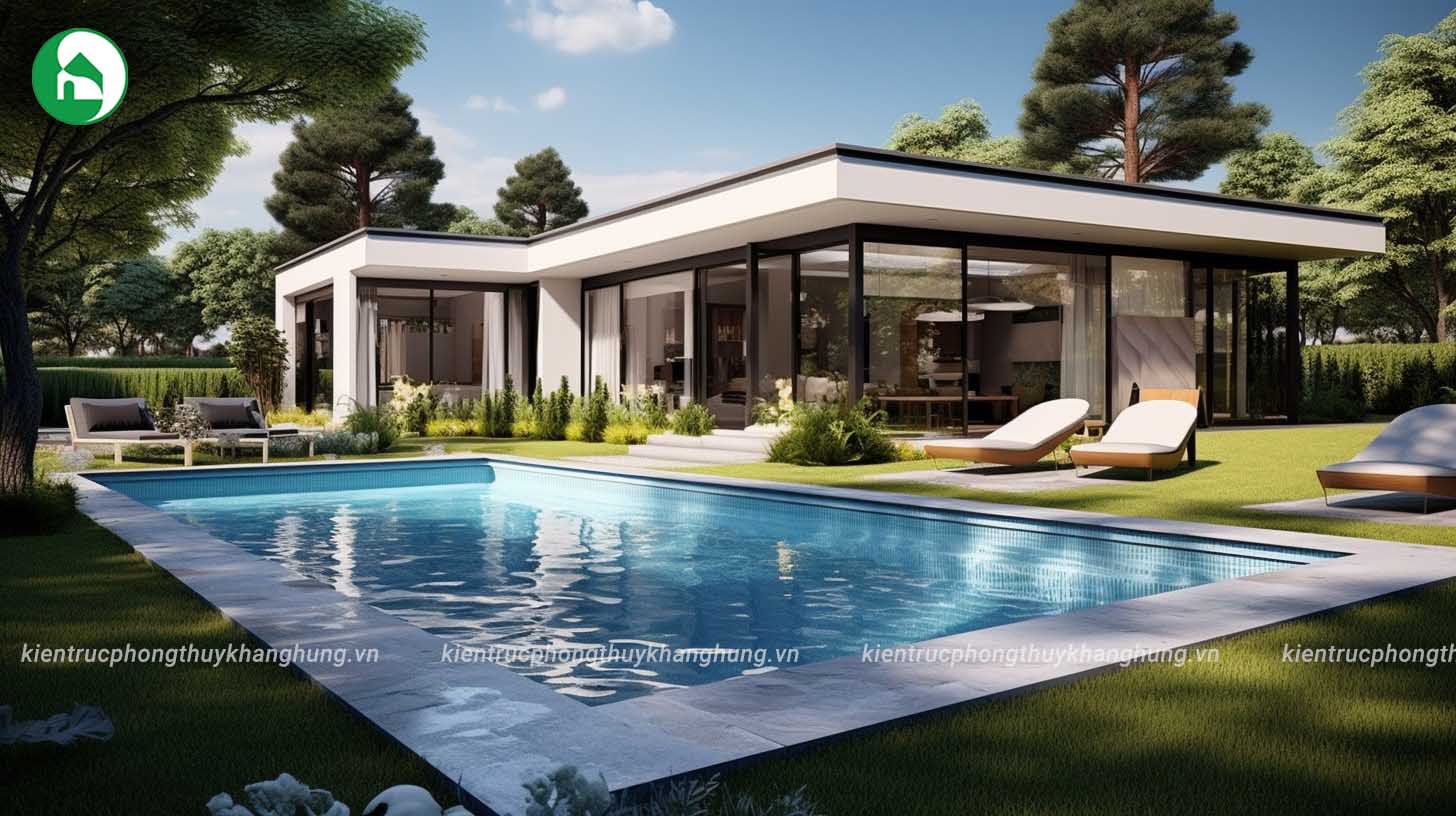 Villa 1 tầng kết hợp sân vườn, sống xanh mỗi ngày.