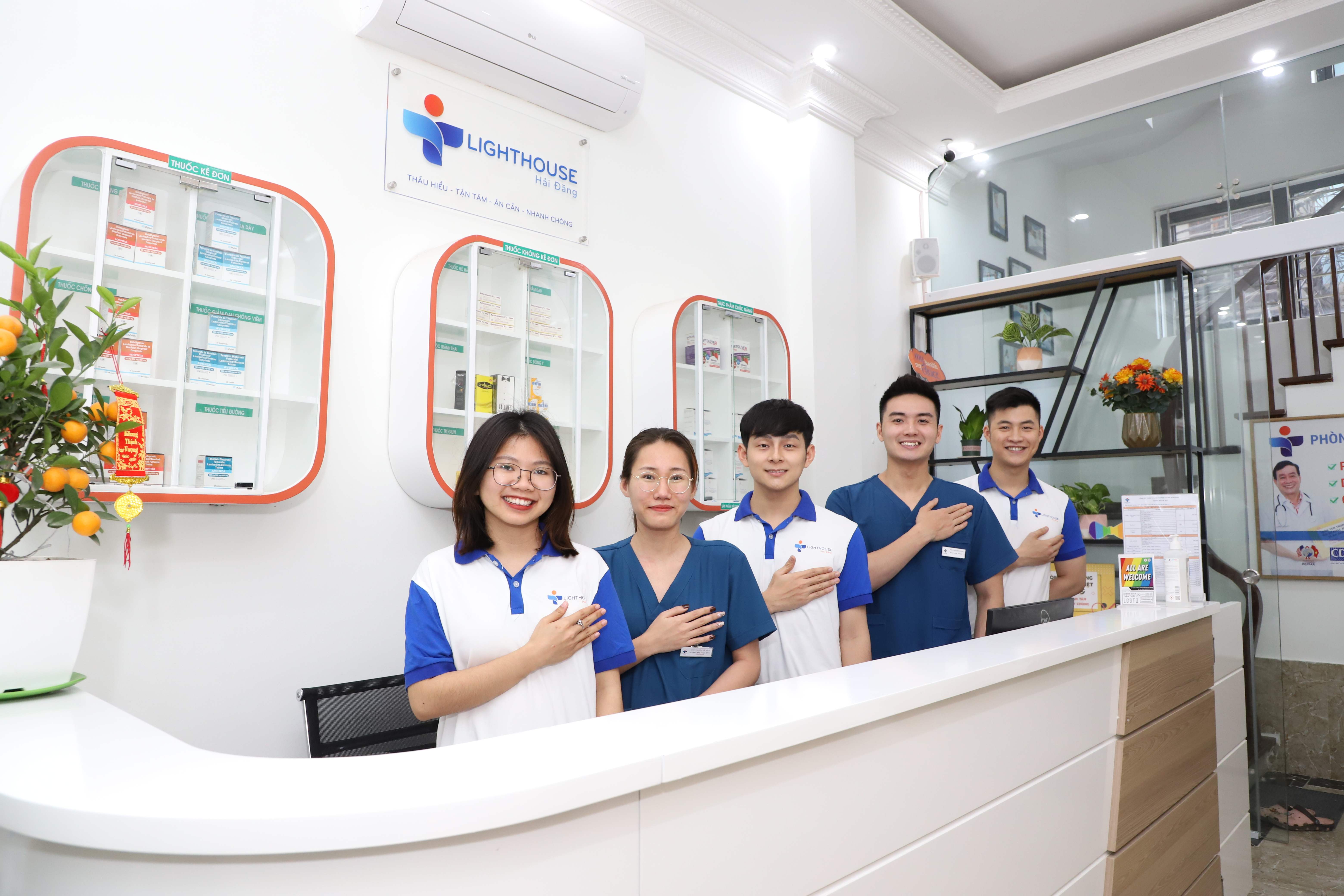 Đội ngũ nhân viên tận tâm, chuyên nghiệp tại Phòng khám Hải Đăng