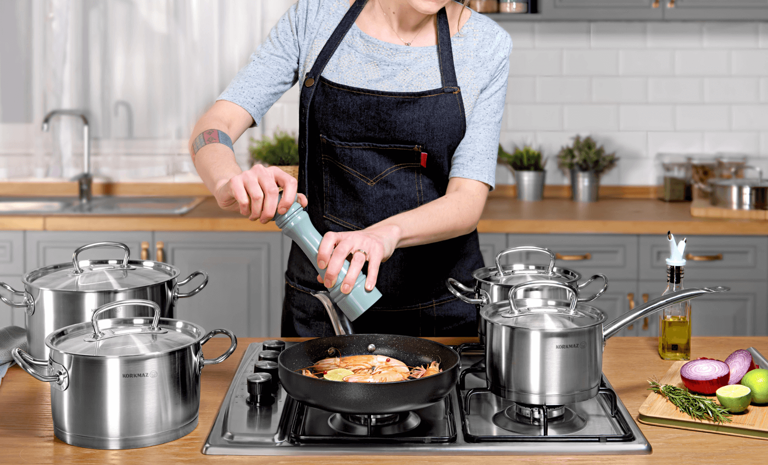 Bộ Nồi Inox Korkmaz – Vũ Khí Bí Mật Trong Căn Bếp Chung Cư Cao Cấp - 1