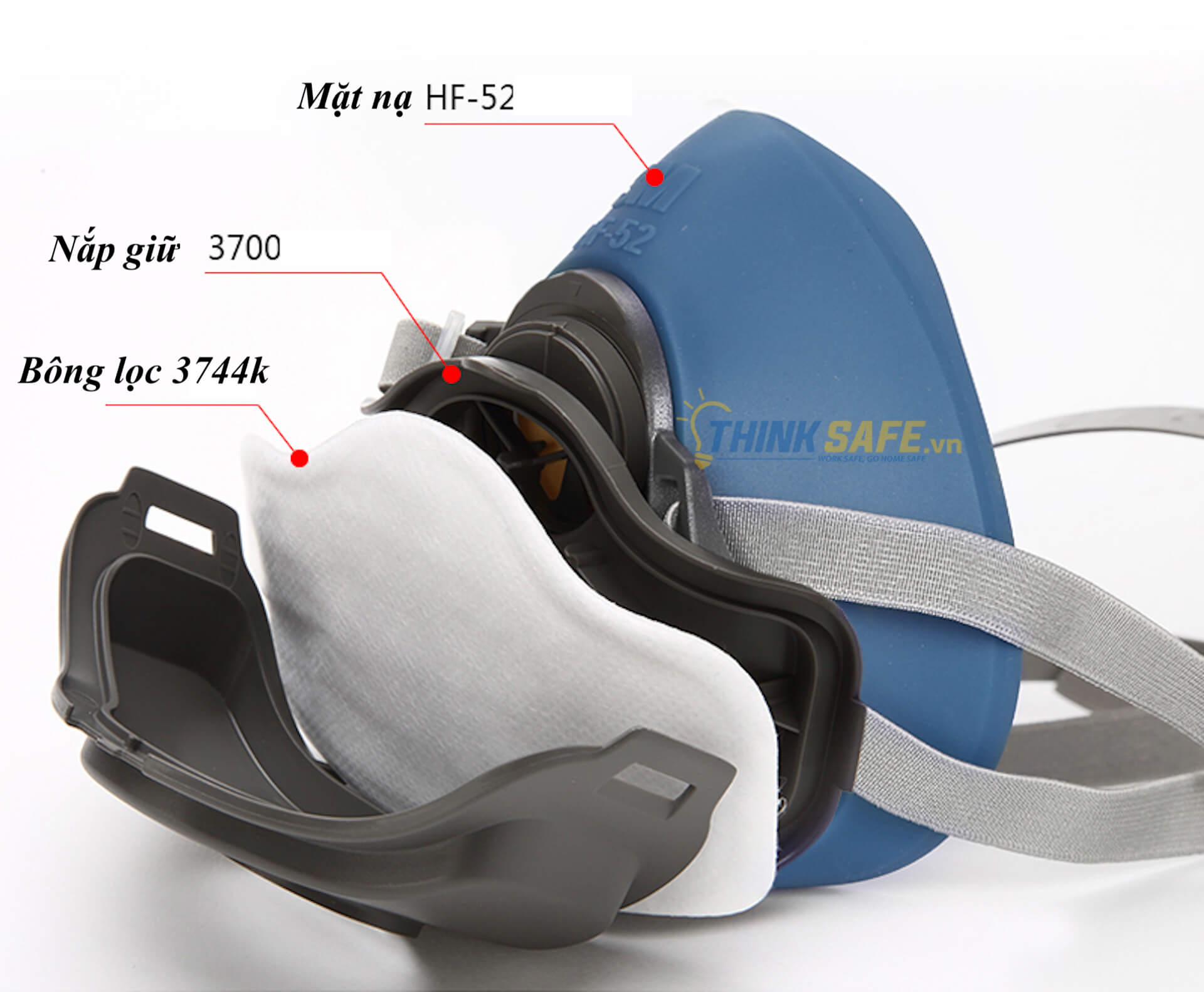 Mặt Nạ Phòng Độc 3M HF52 Chính Hãng lọc bụi