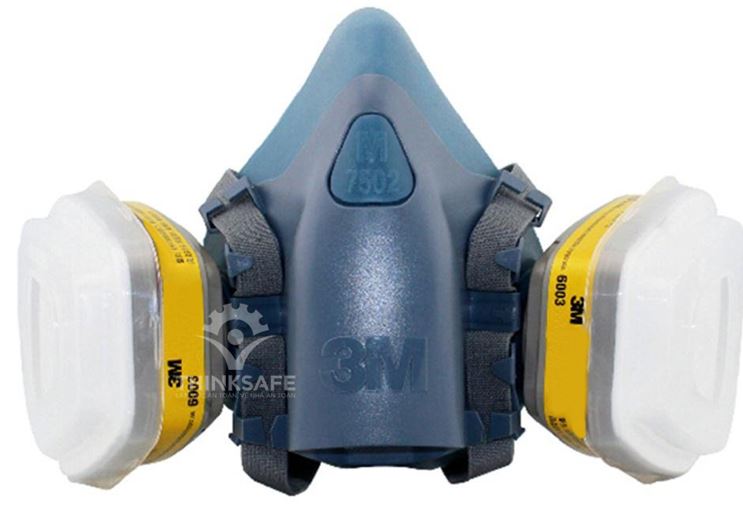 Mặt Nạ Phòng Độc 3M 7502 Kèm Phin 3M 6003 và bông lọc 3M 5N11