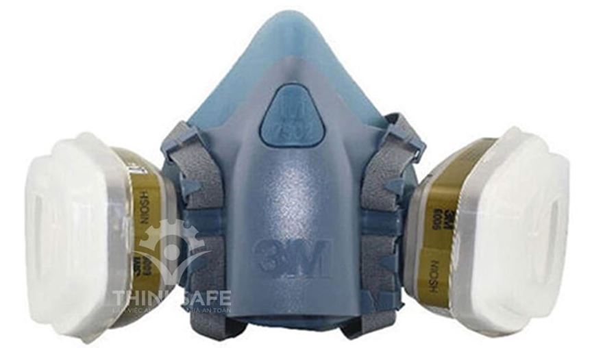 Mặt Nạ Phòng Độc 3M 7502 Kèm Phin 3M 6006 và bông lọc 3M 5N11