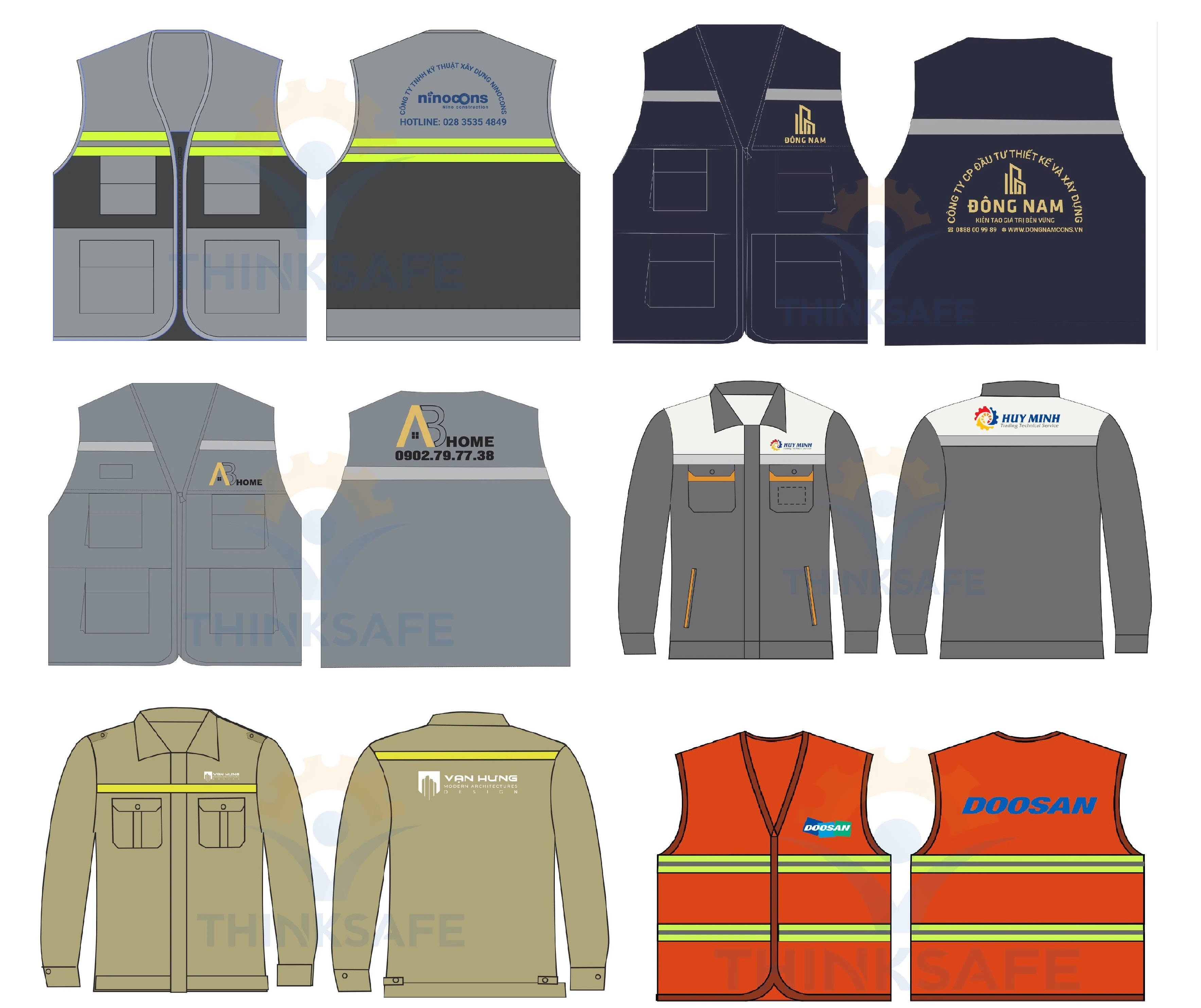 may in đồng phục - yêu cầu in logo