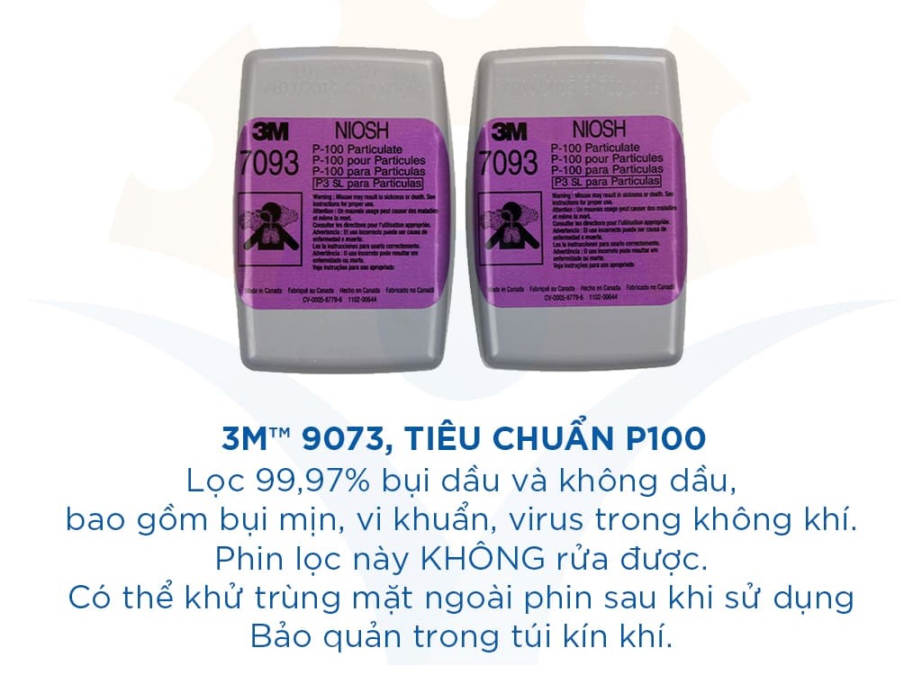 Phin lọc mặt nạ phòng độc 3M 7093