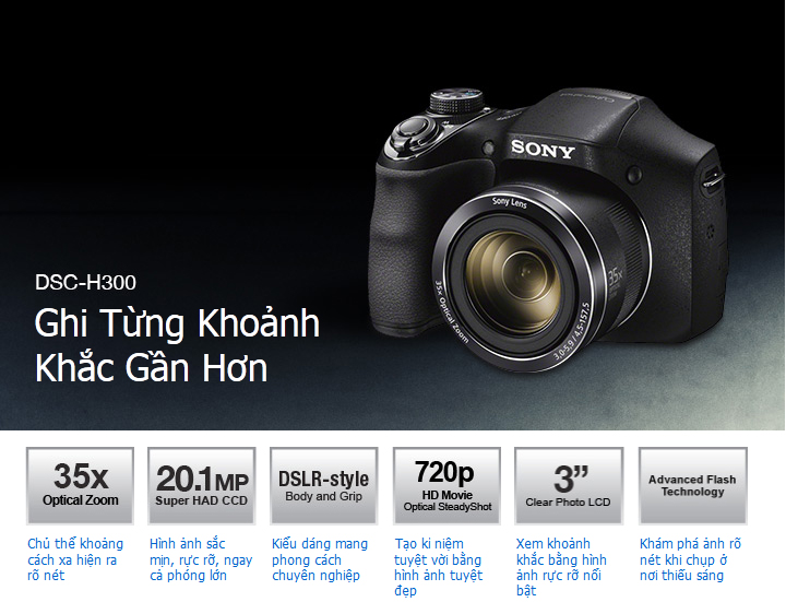 MÁY ẢNH SONY CYBERSHOT DSC-H300
