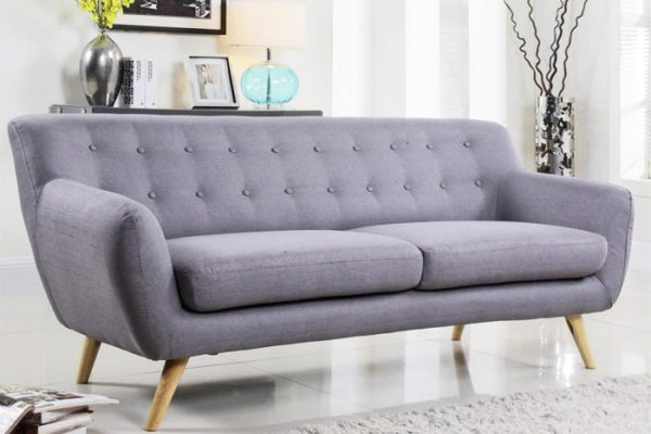 Sofa văng HM0033 | Vải nỉ cao cấp | Màu xám đậm1800x750
