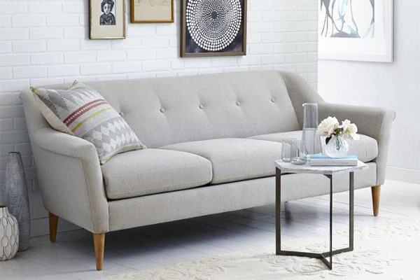 Sofa văng HM0032 | Vải nỉ cao cấp | Màu xám 1800x750