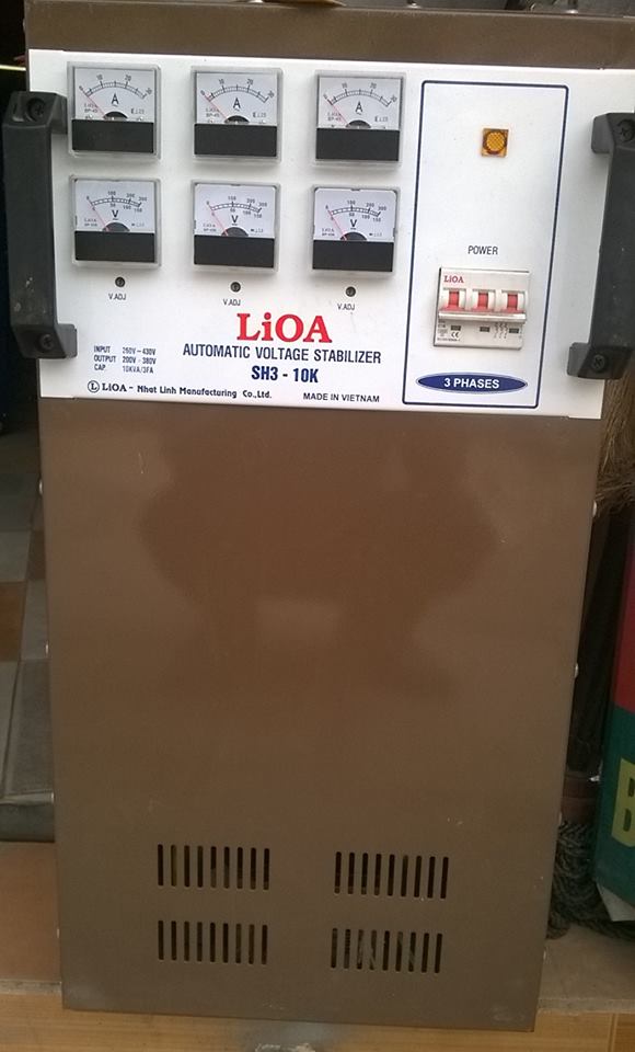 ỔN ÁP LIOA SH3 - 10KVA 3 PHA ĐỜI MỚI NHẤT