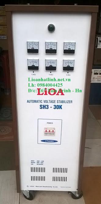 ỔN ÁP LIOA 30KVA 3 PHA MODEL SH3 - 30K NĂM 2016