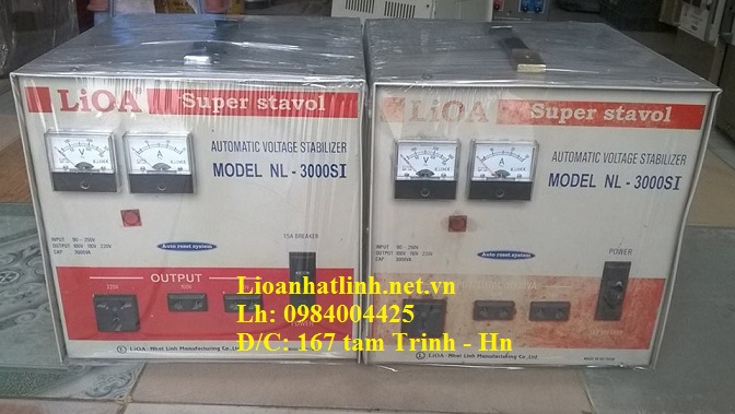 ổn áp lioa 3kva mặt đỏ vỏ sữa cũ