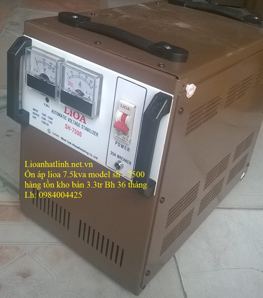 ỔN ÁP LIOA 7KVA MODEL SH - 7500 HÀNG BẦY MẪU BÁN THANH LÝ