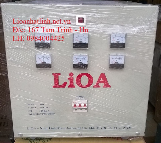 BIẾN ÁP CÁCH LY 380V/220V/200V 15KVA