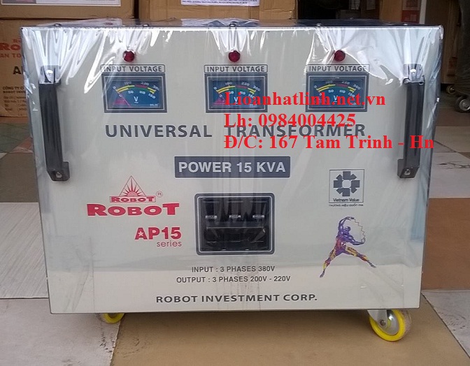 BIẾN ÁP ROBOT 15KVA 3 PHA