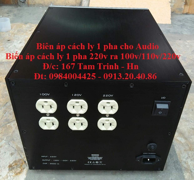 máy biến áp cách ly 1 pha