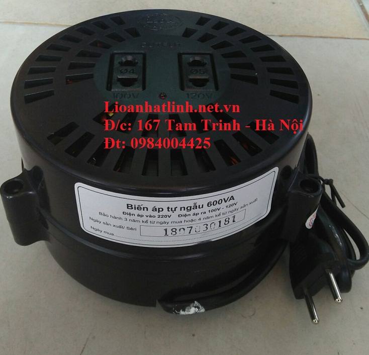 biến áp tự ngẫu lioa 600va