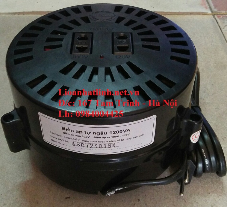biến áp tự ngẫu lioa 1200va