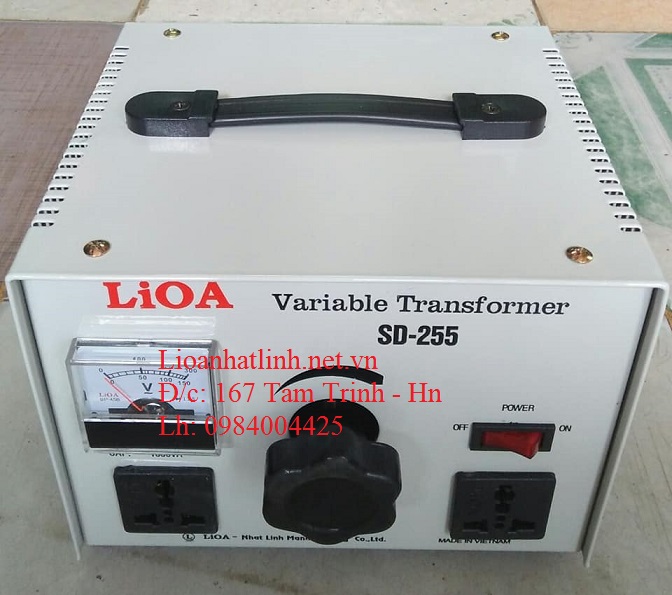 biến áp vô cấp lioa 1 pha 1kva