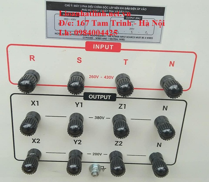 CỌC ĐẤU DÂY ỔN ÁP LIOA 10KVA 3 PHA DR3 - 10K II