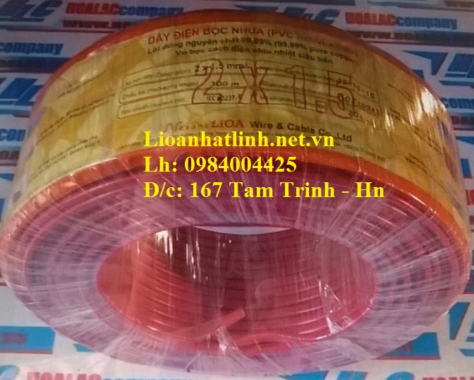 DÂY ĐIỆN LIOA 2X6MM