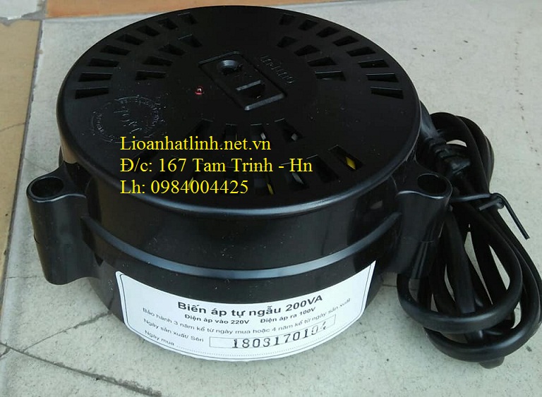 biến áp tự ngẫu lioa 200w