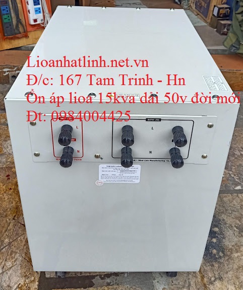 Phía sau ổn áp lioa 15kva dải 50v