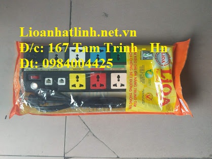 ổ cắm điện chống sét lioa 10 lỗ