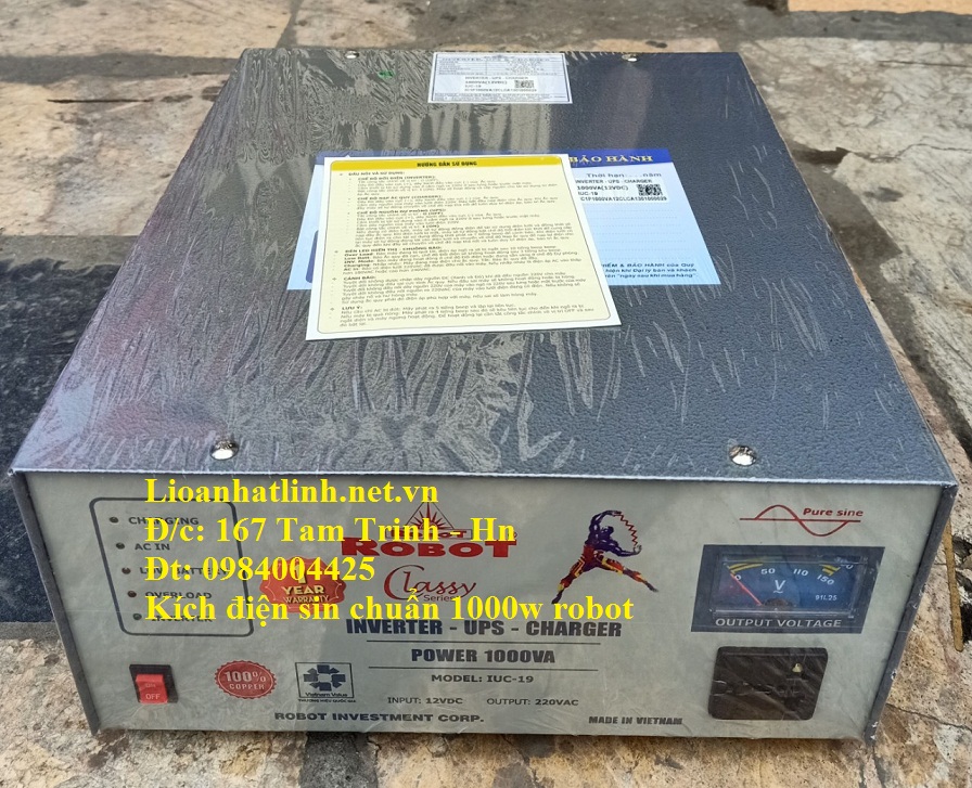 kích điện sin chuẩn 1000w robot