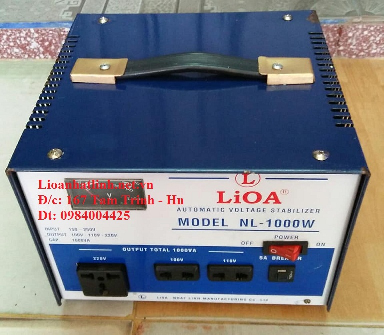 ỔN ÁP LIOA 1KVA CŨ 150V ~ 250V