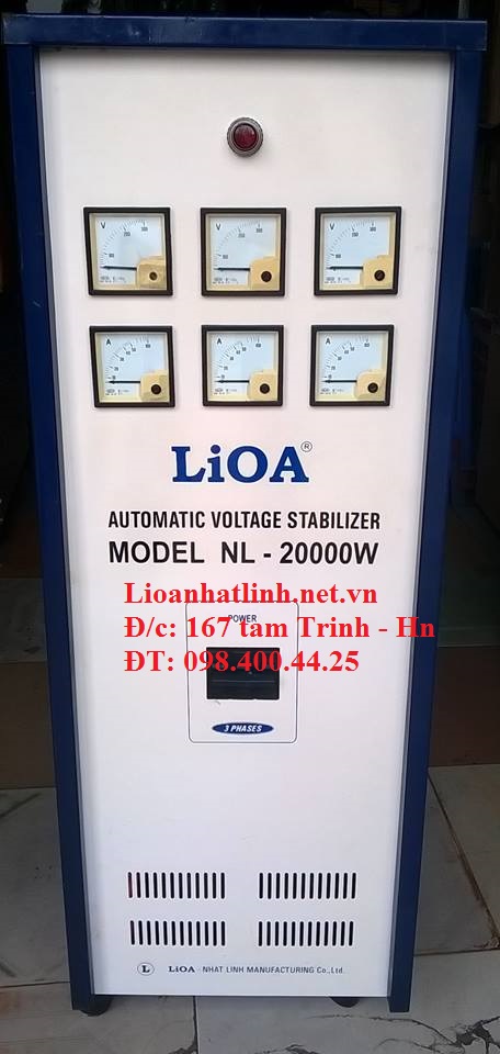 ỔN ÁP LIOA 20KVA 3 PHA CŨ