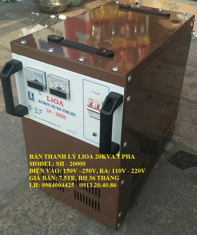 LIOA 20KVA 1 PHA HÀNG BẦY MẪU