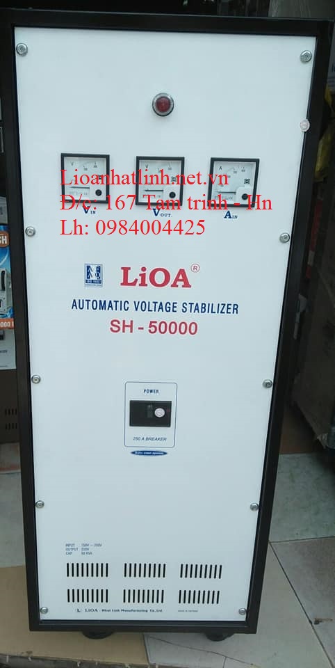 ỔN ÁP LIOA 50KVA CŨ 1 PHA