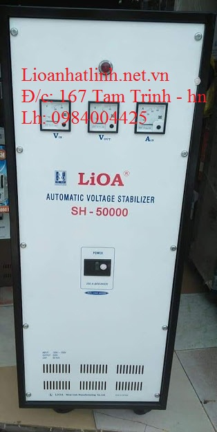 ỔN ÁP LIOA 50KVA 1 PHA HÀNG TỒN KHO