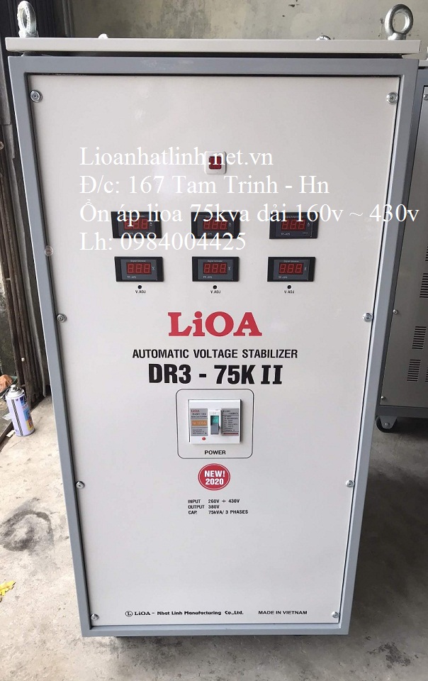 ỔN ÁP LIOA 75KVA 3 PHA MODEL DR3 - 75K II