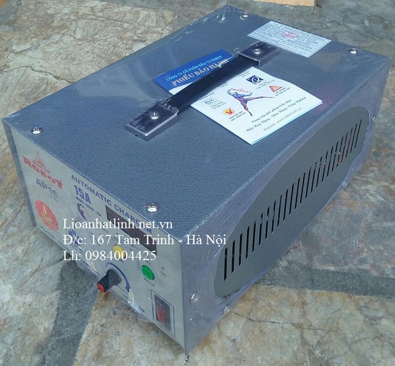 SẠC ẮC QUY ROBOT 15A TỰ ĐỘNG AP15 ĐỜI MỚI NHẤT