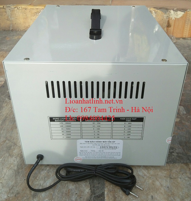MÁY NẠP ẮC QUY 48V TỰ NGẮT LIOA