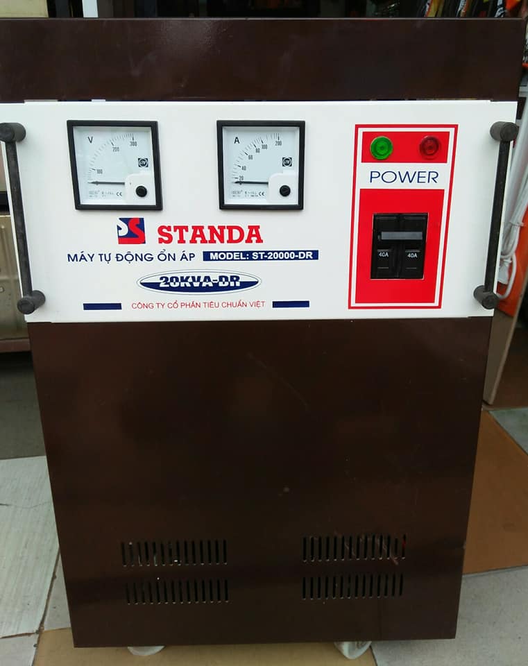 ỔN ÁP STANDA 20KVA CŨ DẢI 90V ~ 250V
