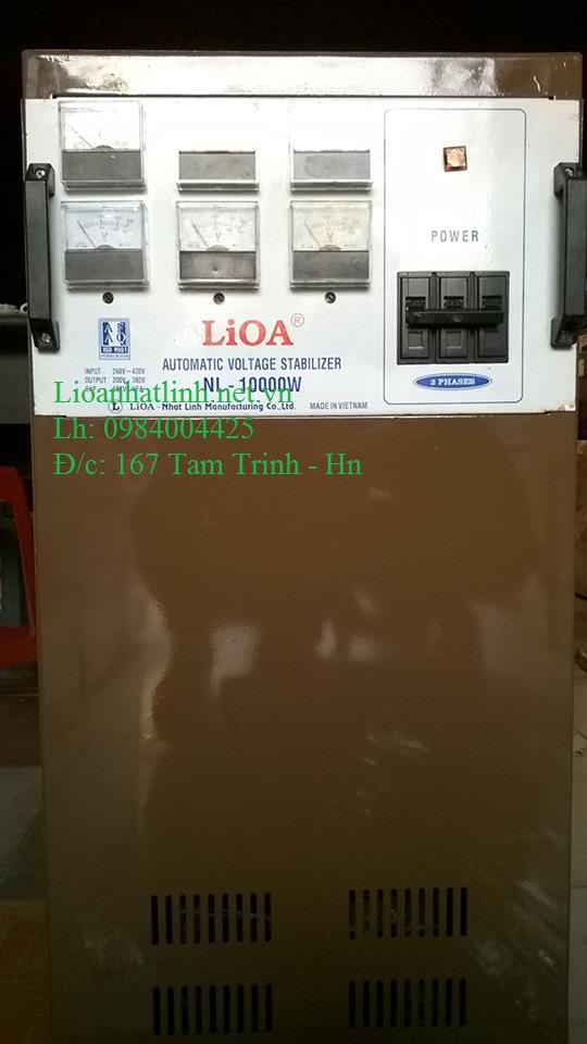 ổn áp lioa 10kva 3 pha cũ