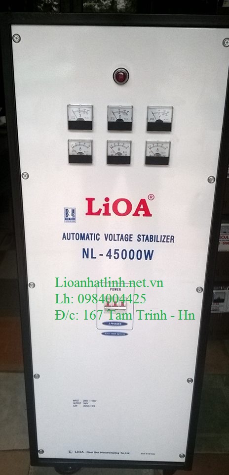 ổn áp lioa 3 pha 45kw cũ