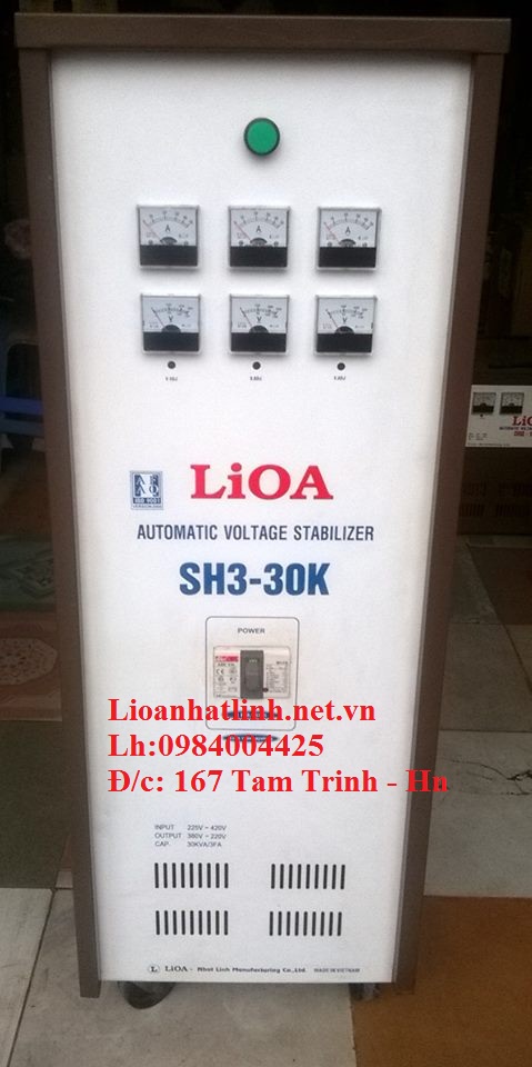 ổn áp lioa sh3 - 30k 3 pha hàng tồn kho