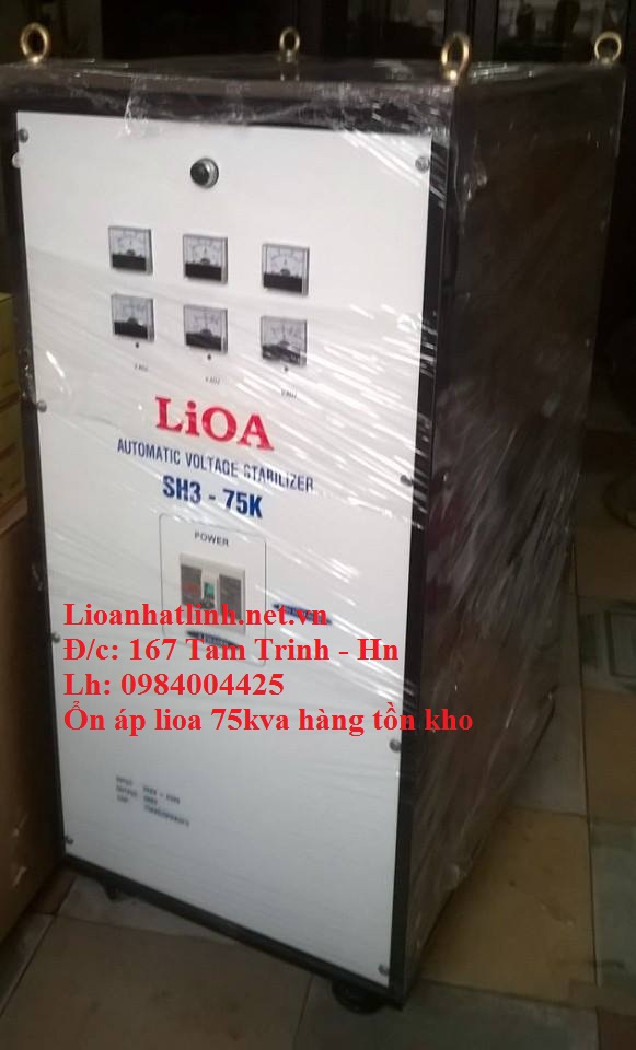 ổn áp lioa 75kva hàng tồn kho, bầy mẫu