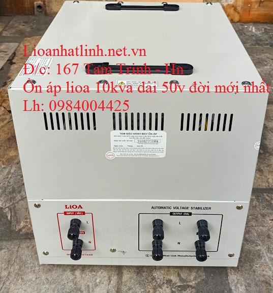 PHÍA SAU ỔN ÁP LIOA 10KVA DRII - 10000 DẢI 50V ~ 250V