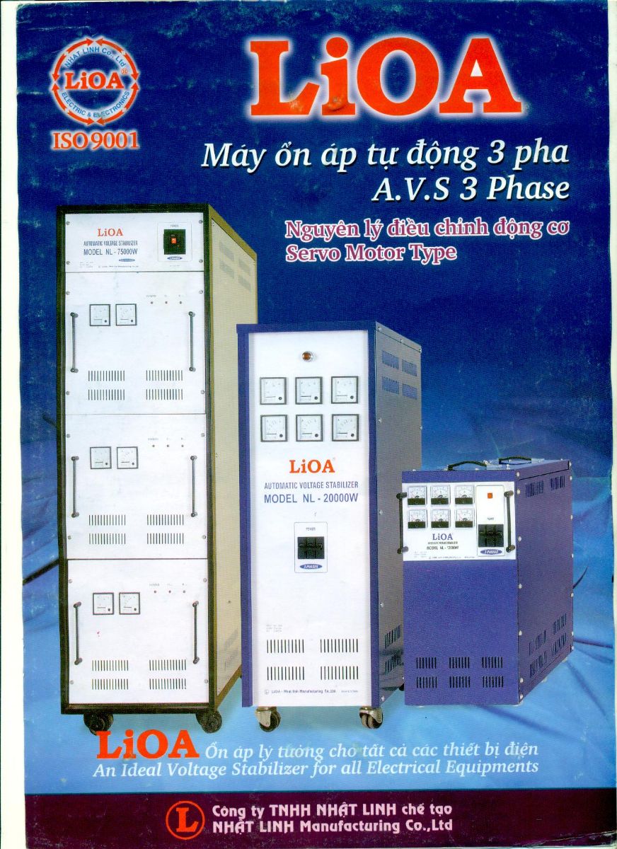 CATALOG ỔN ÁP LIOA 3 PHA