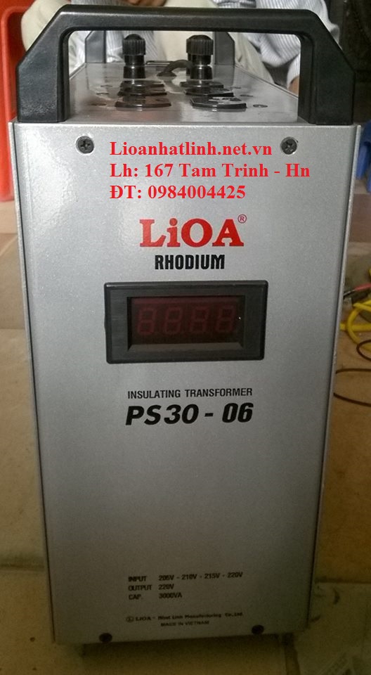 BIẾN ÁP CÁCH LY LIOA PS30 - 02