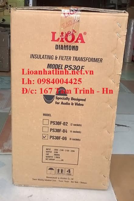VỎ HỘP BIẾN ÁP CÁCH LY KẾT HỢP LỌC NGUỒN LIOA PS30F - 06