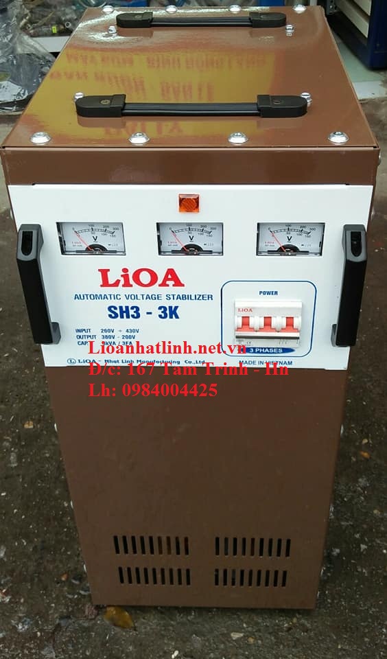 ỔN ÁP LIOA SH3 - 3KVA 3 PHA ĐỜI NĂM 2018