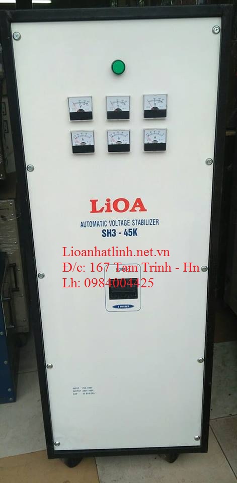 ỔN ÁP LIOA 45KVA 3 PHA MODEL SH3 - 45K NĂM 2018