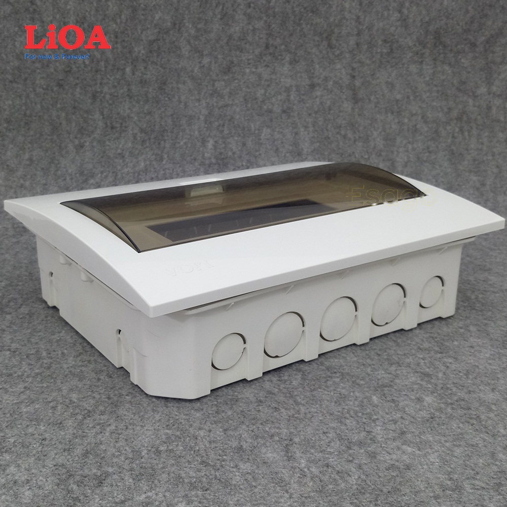 vỏ tủ điện nhựa lioa chứa 12 - 18 aptomat