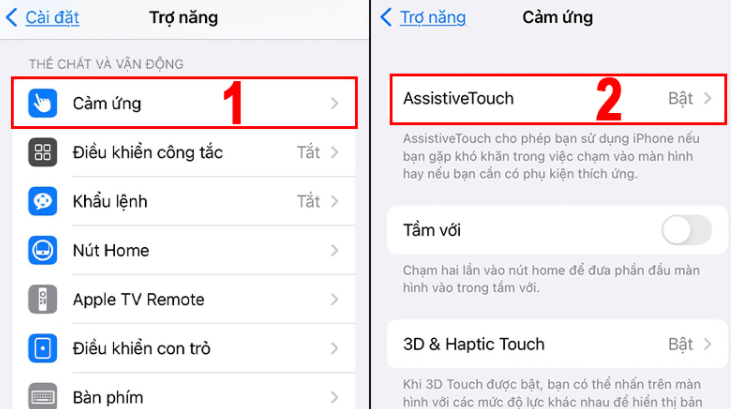 Cách bật nút Home ảo trên iPhone đối với dòng iOS 13 trở lên